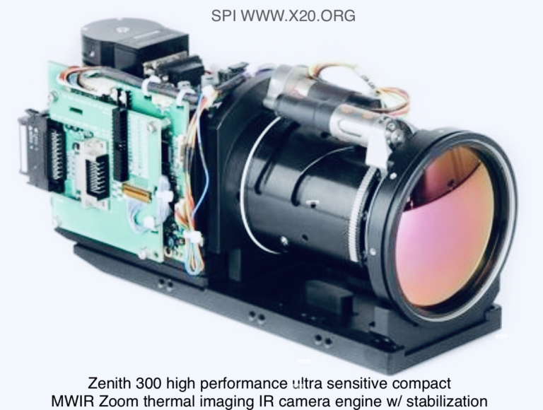 Long range cooled MWIR thermal imaging flir camera core engine